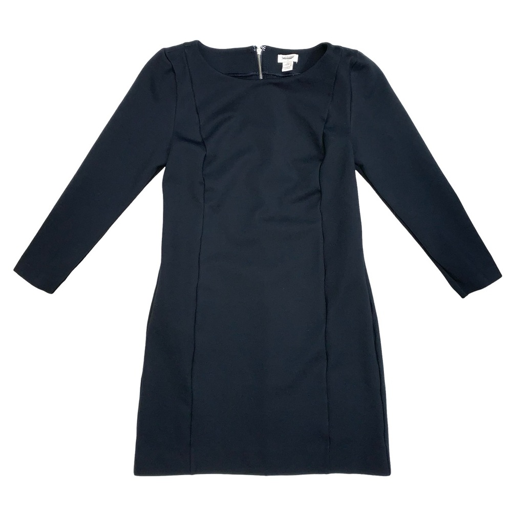 J Crew Factory Ponte Long Sleeve Mini Dress LBD Soft Versatile Elegant Classy